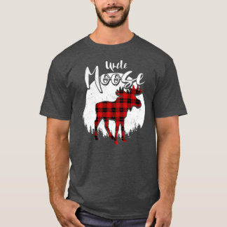 Farbror Moose Red Play Buffalo Matching Family T Shirt