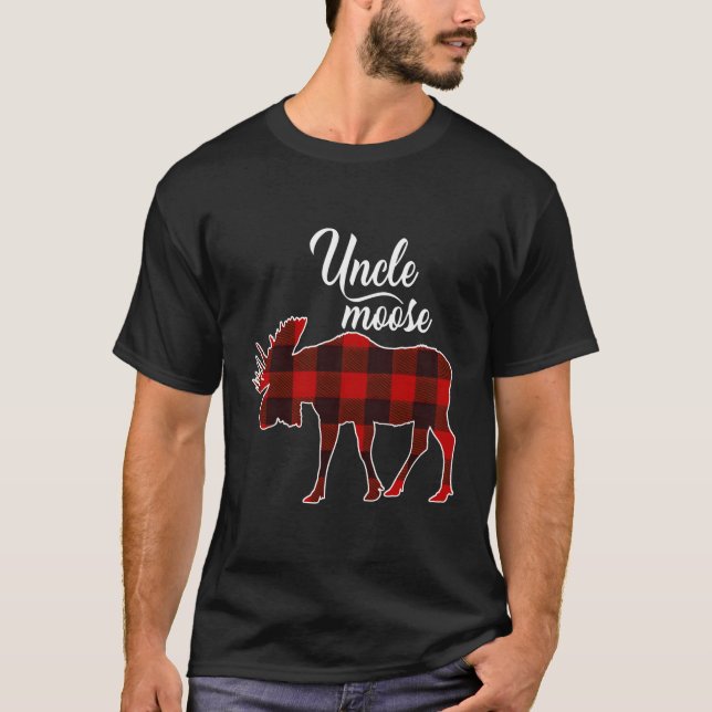 Farbror Moose Red Play Pajama T Shirt (Framsida)