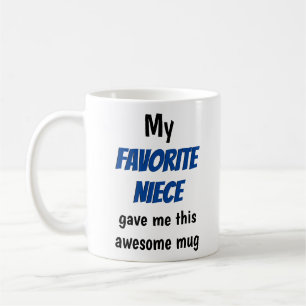 Farbror Moster Favorite Niece Funny Kaffemugg