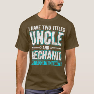 Farbror och Mechanic Funny Garage Fixing Cars farb T Shirt