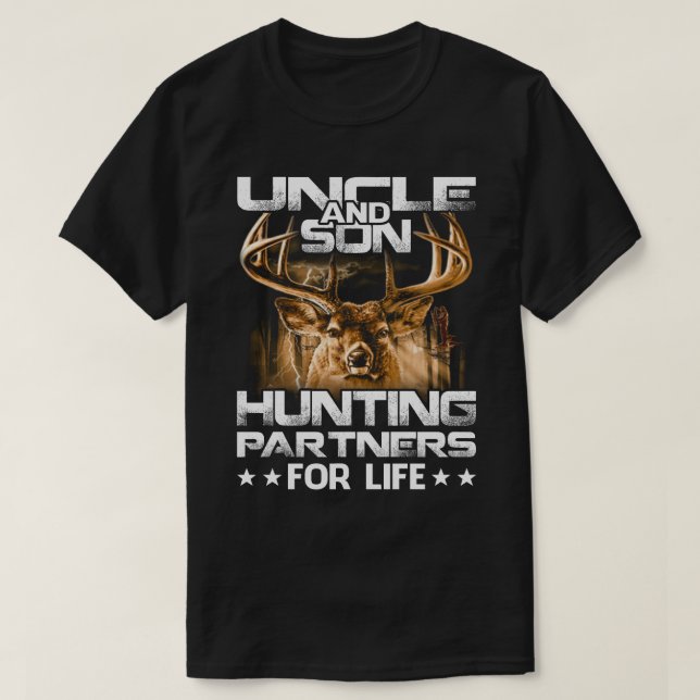 Farbror och son Hunting Partners för Life T-Shirt  (Design framsida)