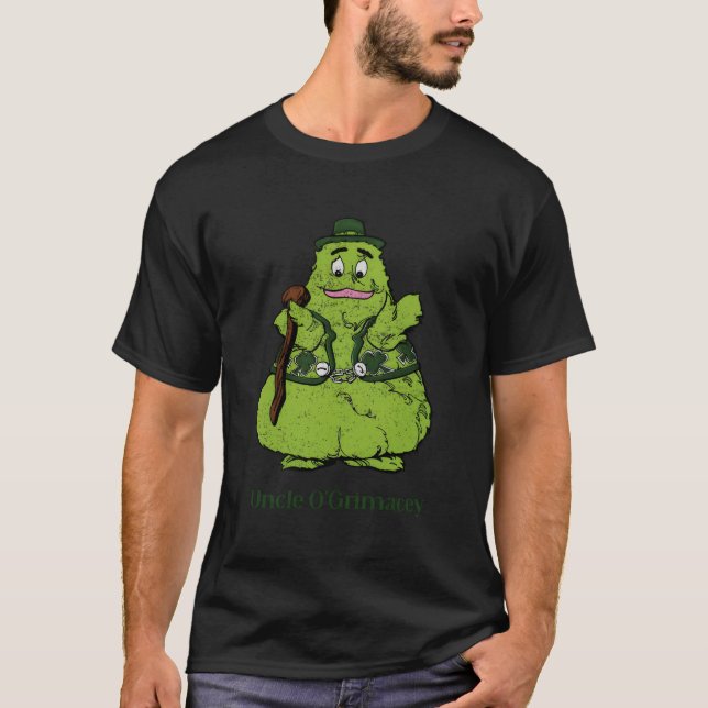 Farbror O'Grimacey Irish St patrick's day Fast Foo T Shirt (Framsida)
