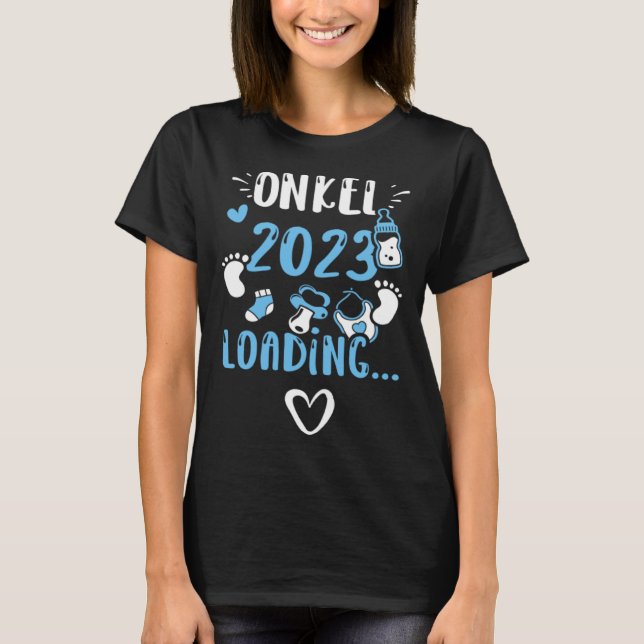 Farbror Onkel 2023 Loading Pojke Ord T Shirt (Framsida)