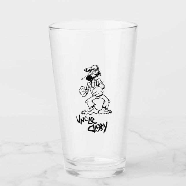 Farbror pappa Beer Glass Hillbilly Rednacke Glaskopp (Framsida)