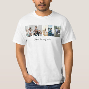 Farbror Photo Collage 5 Bilder Collage T Shirt