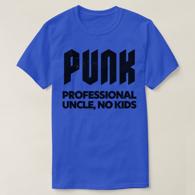 Farbror Professionell nr Kids Punk Sten Design 1 T Shirt (Design framsida)