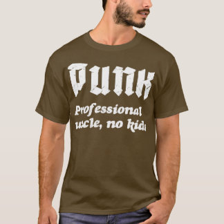 Farbror Professionell nr Kids Punk Sten Design T Shirt