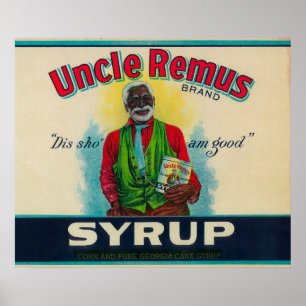 Farbror Remus Syrup LabelCairo, GA Poster