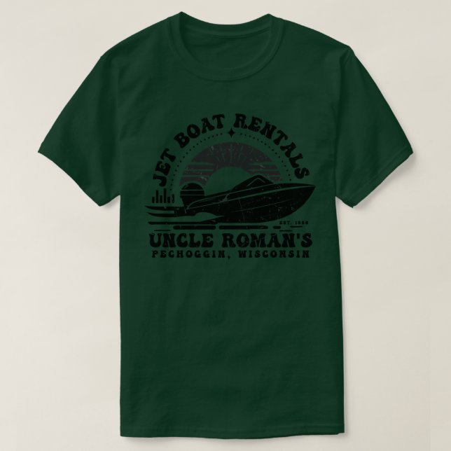Farbror Romans Jet Boat Rental v2 T Shirt (Design framsida)