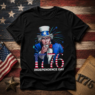 Farbror Sam 1776 Självständighetsdagen T Shirt
