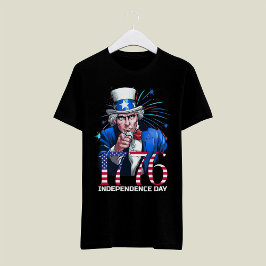Farbror Sam 1776 Självständighetsdagen T Shirt