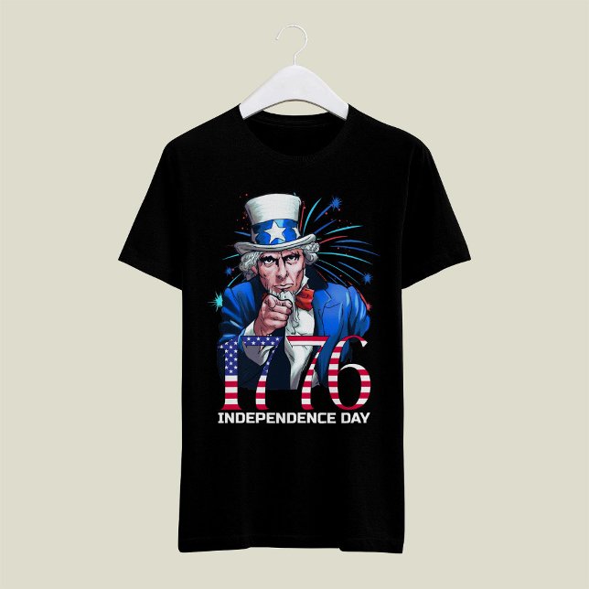 Farbror Sam 1776 Självständighetsdagen T Shirt (Skapare uppladdad)