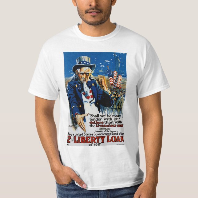 farbror Sam 2nd Liberty Loan T-shirt (Framsida)