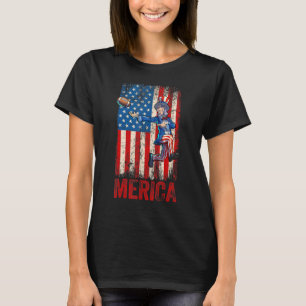 Farbror Sam 4:e juli Boys Manar American U T Shirt