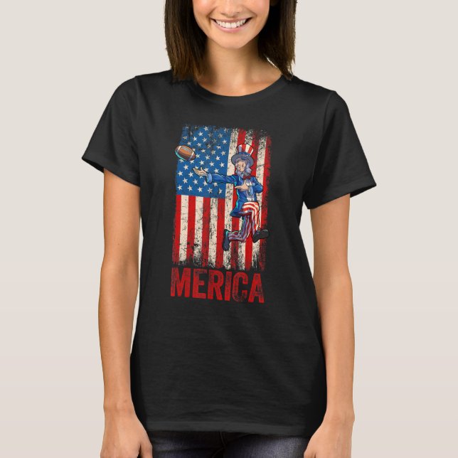 Farbror Sam 4:e juli Boys Manar American U T Shirt (Framsida)