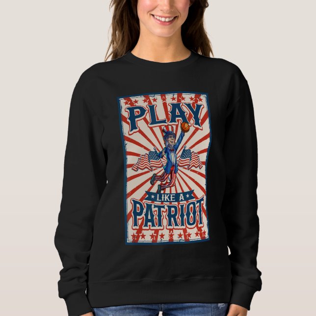 Farbror Sam 4:e juli Kvinnor Manar American USA fl T Shirt (Framsida)