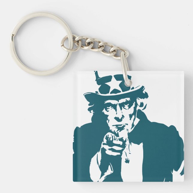 Farbror Sam Acrylic Keychain (Framsidan)
