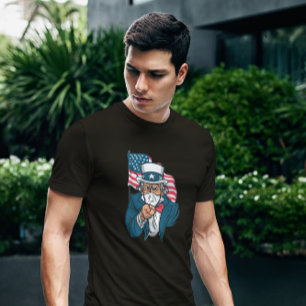 farbror Sam Ansikte Mask T Shirt