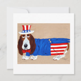 Farbror Sam Basset Hound Meddelande