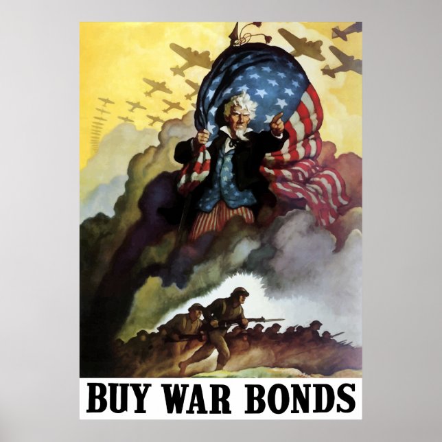 farbror Sam - Buy Krig Bonds Poster (Framsidan)