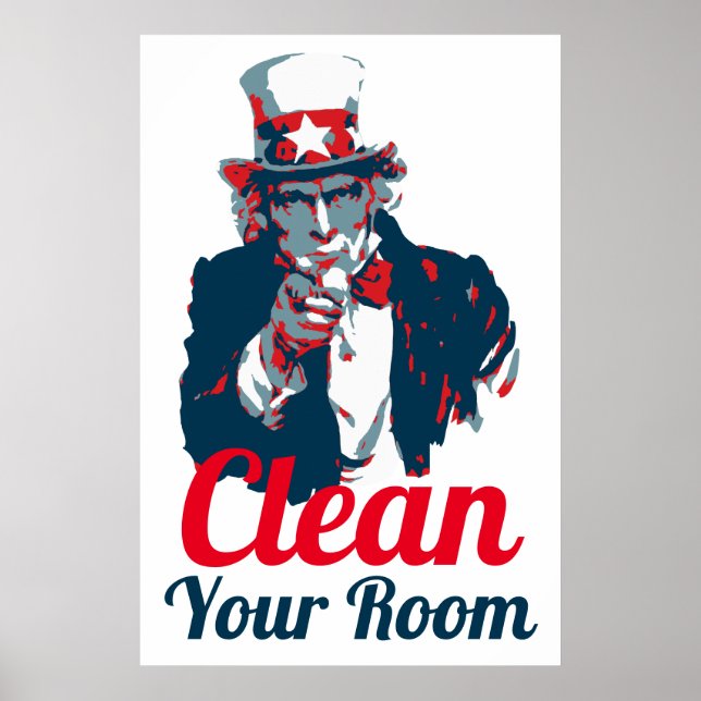 farbror Sam Clean Ditt rum Poster (Framsidan)