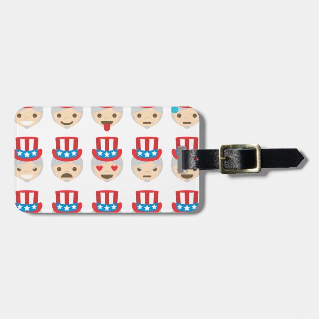 farbror sam emoji bagagebricka (Horisontell Framsida)