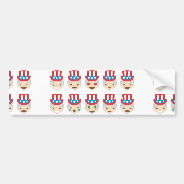 farbror sam emoji bildekal (Framsidan)