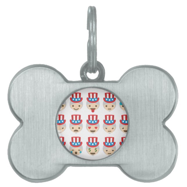 farbror sam emoji ID-bricka husdjur (Framsidan)