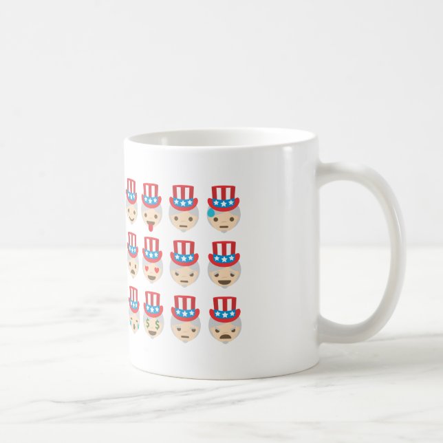 farbror sam emoji kaffemugg (Höger)