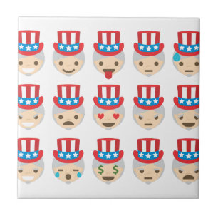 farbror sam emoji kakelplatta