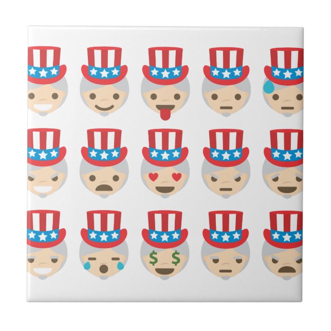 farbror sam emoji kakelplatta (Framsidan)