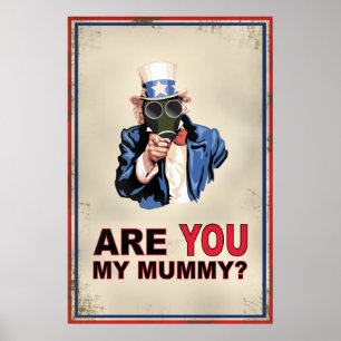 Farbror Sam Gas Mask Poster