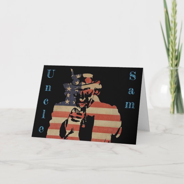 Farbror Sam Greeting Card Kort (Framsida)