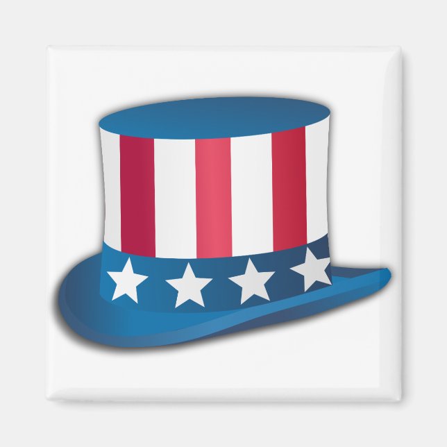 farbror Sam Hat Magnet (Framsidan)