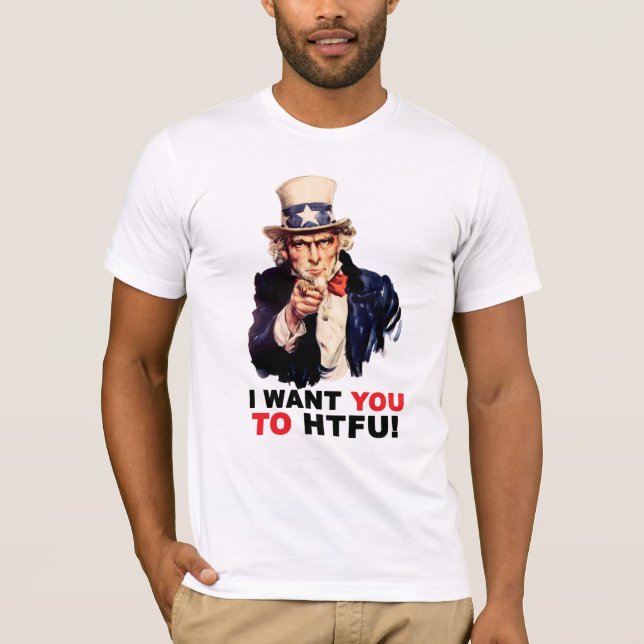 farbror Sam HTFU - Bella Canvas Tee Shirt (Framsida)