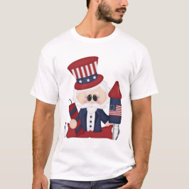 Farbror Sam juli Fjärde patriotiska t-shirt