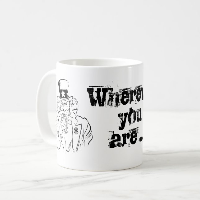 Farbror Sam Kaffemugg (Framsida vänster)