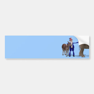 farbror Sam Kärlek Donkey Bildekal
