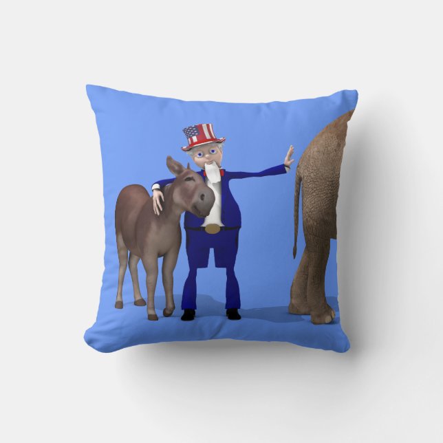 farbror Sam Kärlek Donkey Kudde (Framsida)