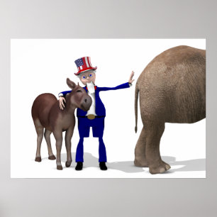 farbror Sam Kärlek Donkey Poster