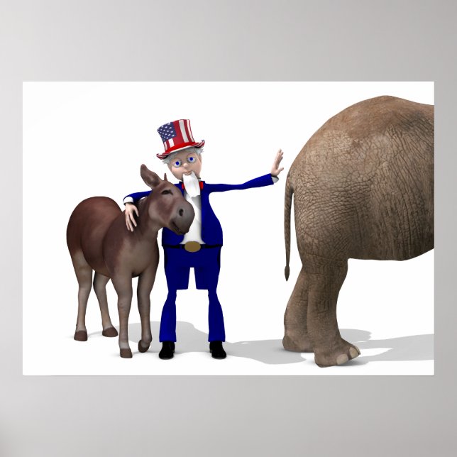 farbror Sam Kärlek Donkey Poster (Framsidan)