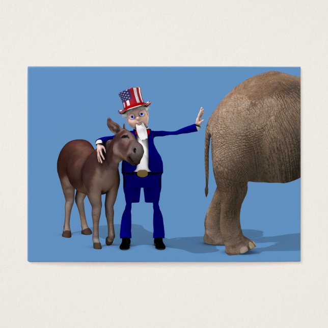 farbror Sam Kärlek Donkey Visitkort (Framsidan)