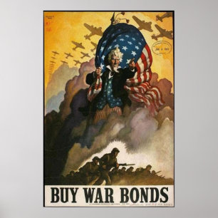 Farbror Sam: Köp Krig Bonds Poster