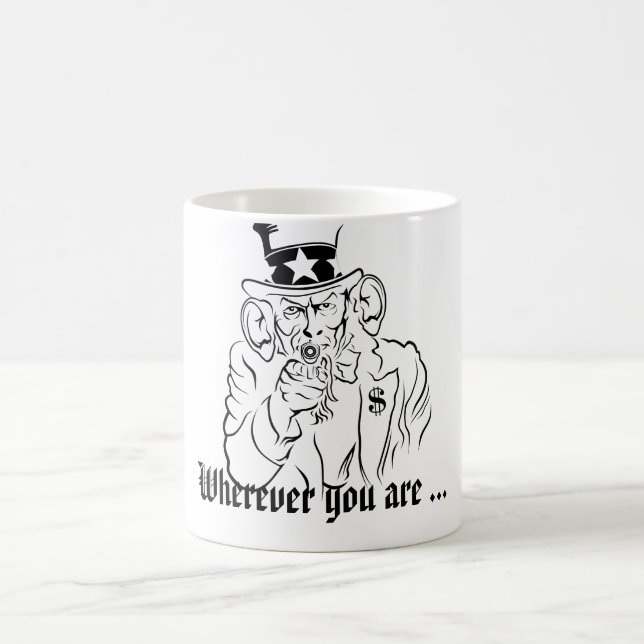 Farbror SAM lyssnar Kaffemugg (Center)