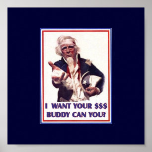 Farbror Sam Needs $$ Poster