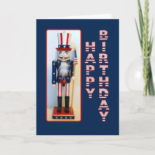 farbror Sam Nutcracker Grattis på födelsedagen Kort