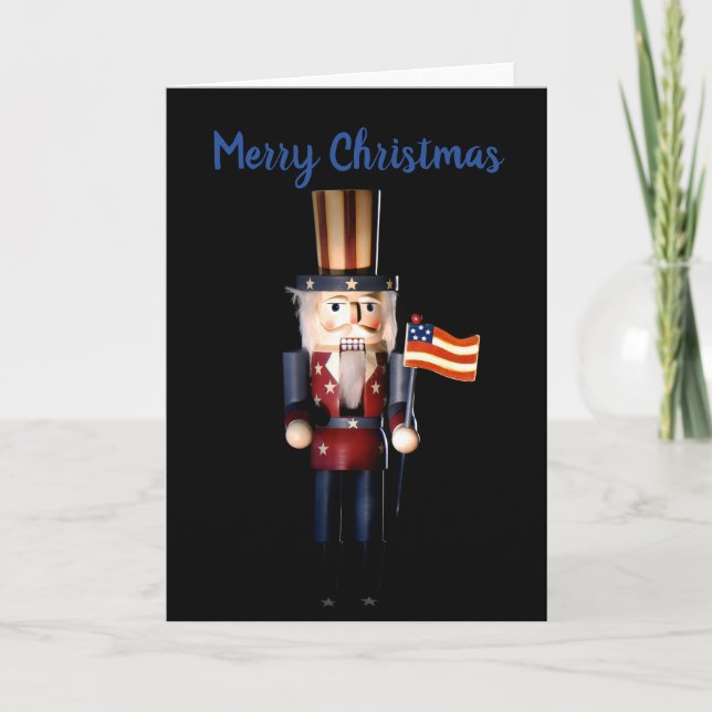 farbror Sam Nutcracker Helgkort (Framsida)