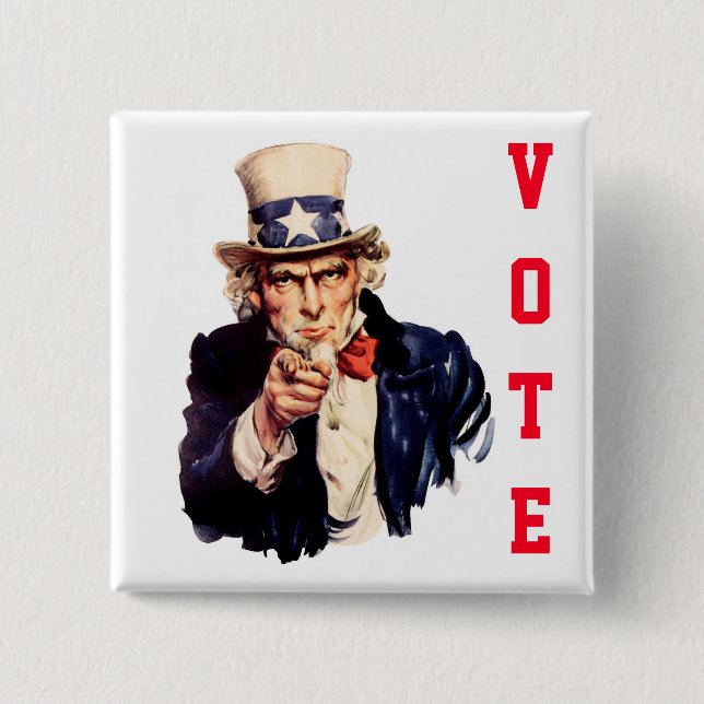 farbror Sam Republican Vote Knapp (Framsida)