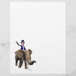 farbror Sam Riding på Elephant