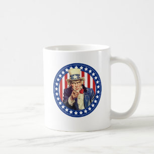 farbror Sam Stars och stripes Kaffemugg